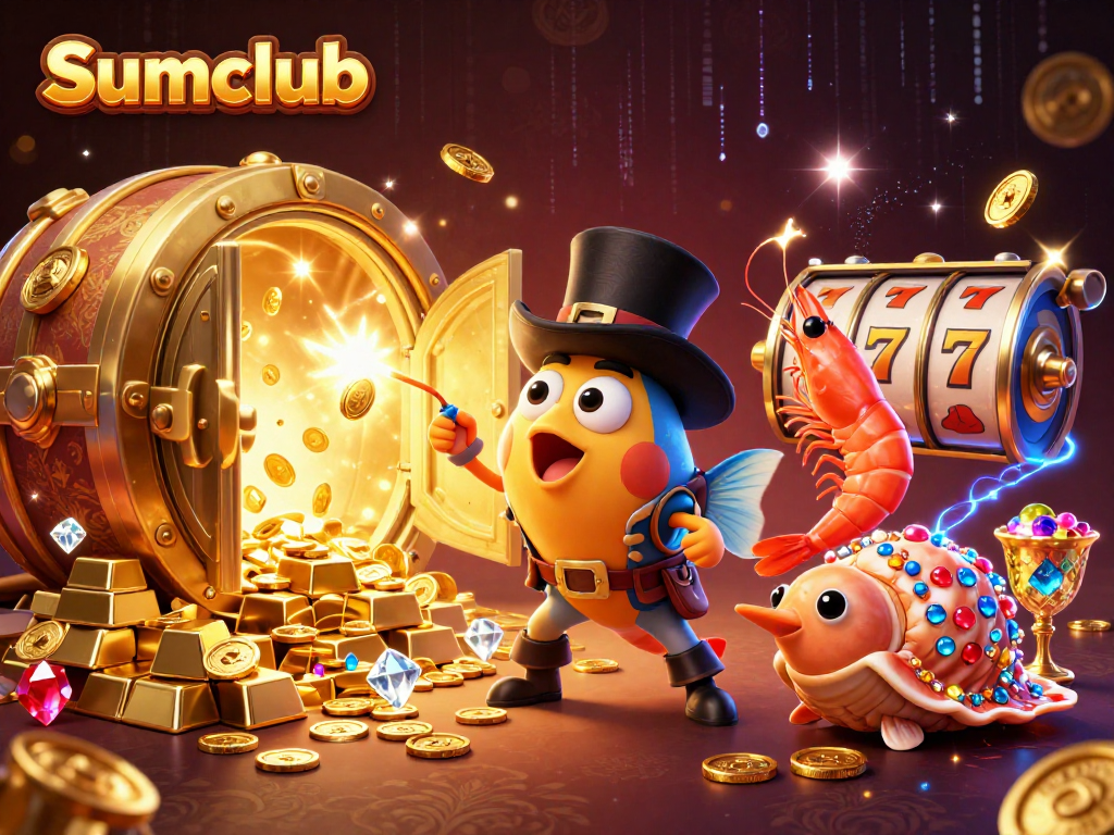 Spin to win at Sumclub with a vibrant underwater casino scene filled with treasures!