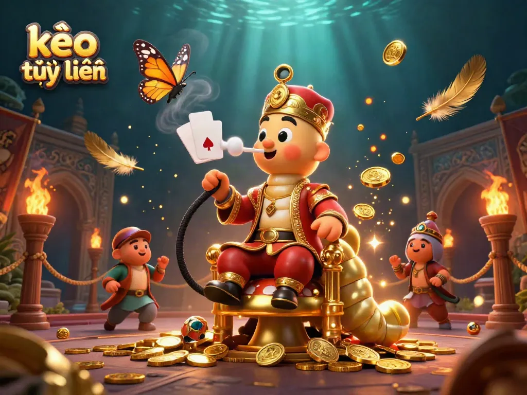 Engage in kèo trực tuyến with an enchanting 3D scene showcasing dynamic gambling elements.