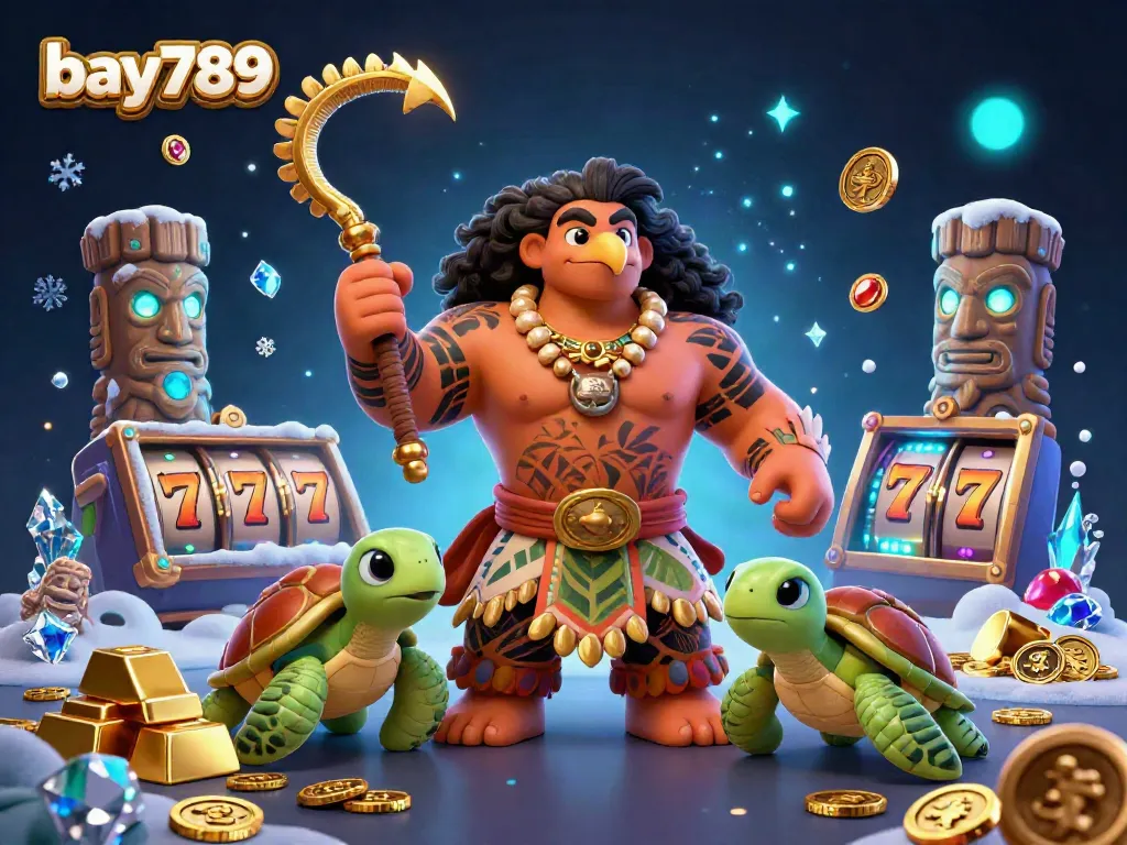 Experience the thrilling world of bay789 casino with vibrant characters and dazzling gambling elements.
