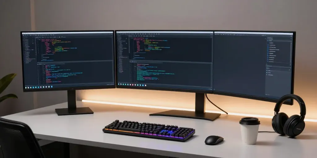 .co.uk renewal price comparison with tech devices in a sleek workspace