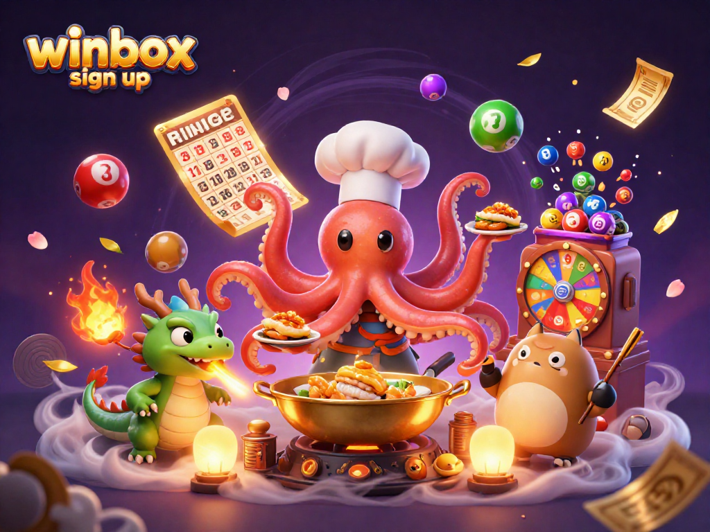 Engage in winbox sign up with vibrant gaming visuals and dynamic elements for an exciting experience.
