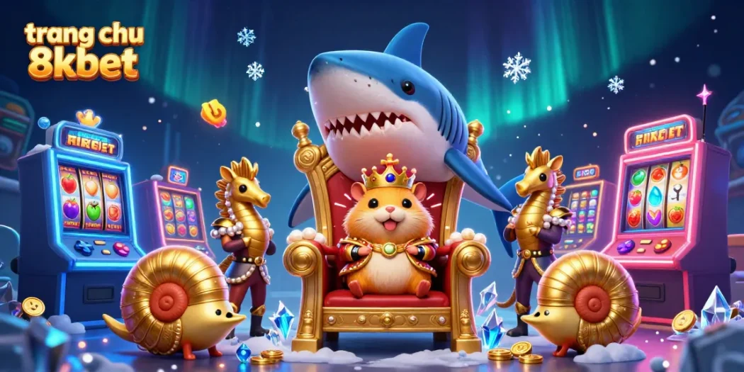 Experience excitement in trang chu 8xbet with games featuring vibrant slot machines and a fierce hamster king.