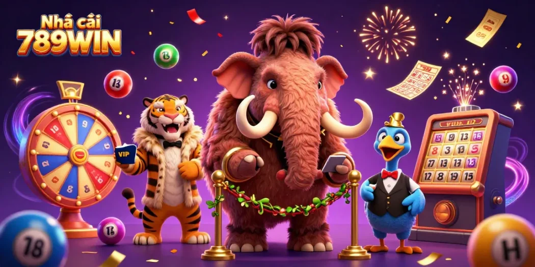 Experience excitement with Nhà cái 789WIN through vibrant casino adventures featuring unique characters.