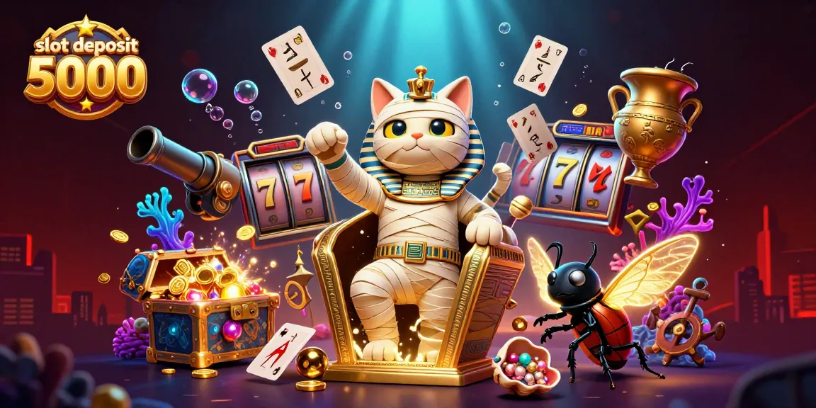 Play exciting slot deposit 5000 games with thrilling Egyptian motifs in a vibrant casino