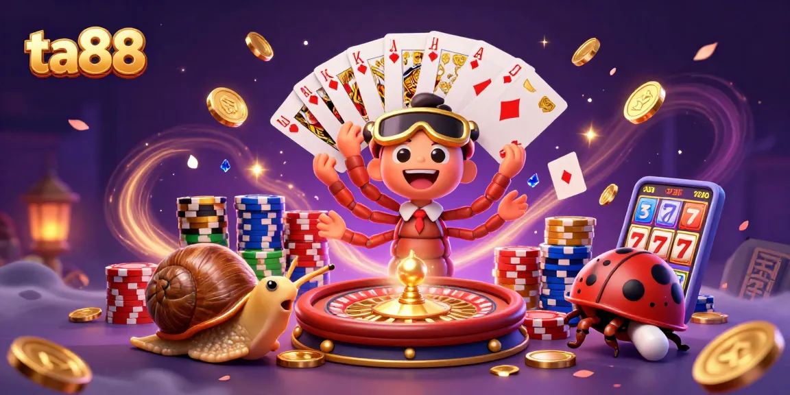 Spin to win at ta88 with a lively scene of a millipede dealer and high-roller characters.